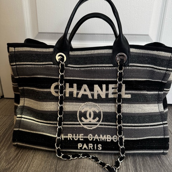 CHANEL Chanel Tote Woman’s Bag Deauville Excellent Condition - Picture 5 of 13